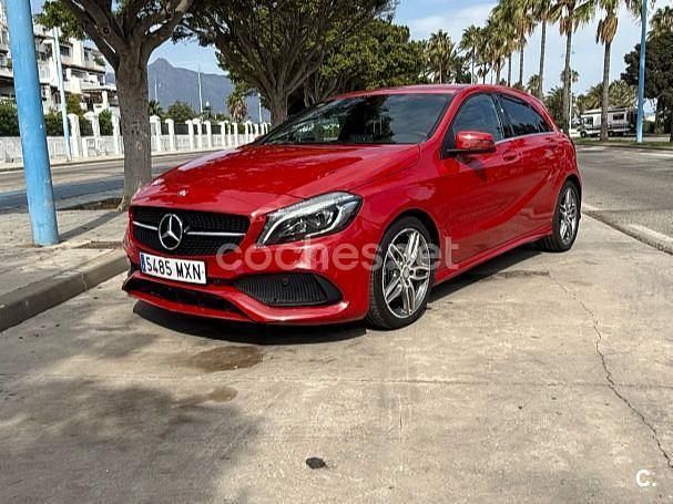 Rojo Usado 2016 Mercedes A180 AMG line Berlina | 16.990 € (Buen precio) - Imagen 1/4