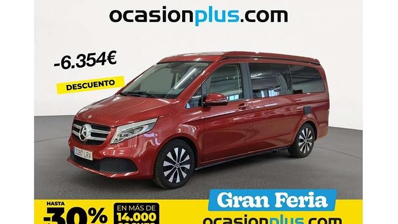 Rojo Usado 2021 Mercedes V250 Marco Polo Monovolumen | 61.728 € (Caro) - Imagen 1/4