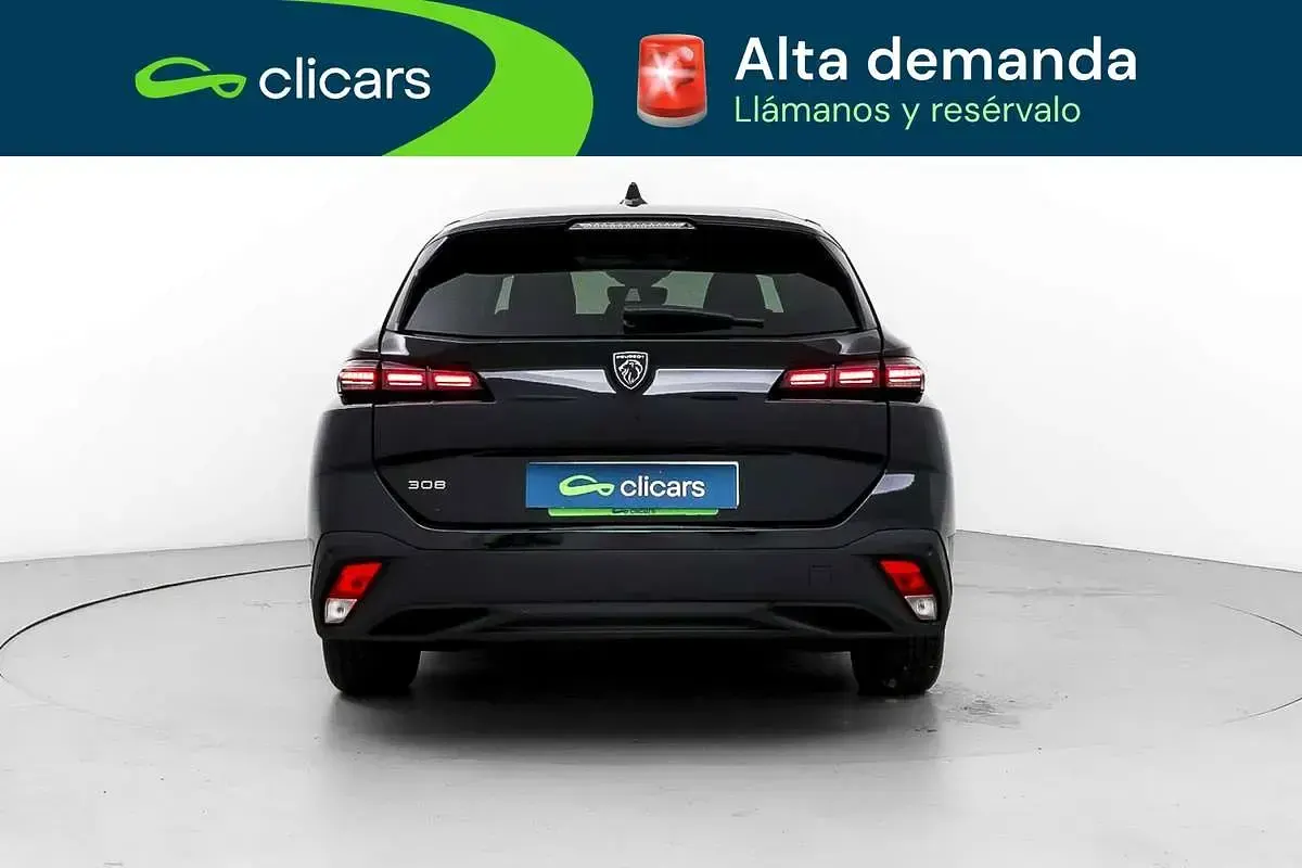Usado Peugeot 308 SW Style 136 CV (100 kW) 2025 Negro Familiar