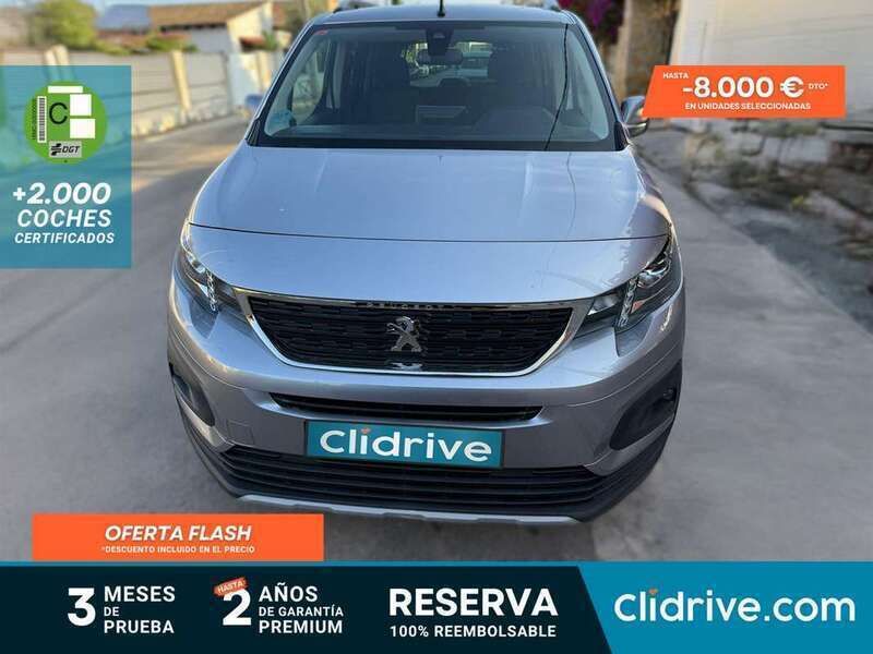 Gris Usado 2021 Peugeot Rifter Allure Monovolumen | 16.590 € (Buen precio) - Imagen 1/3