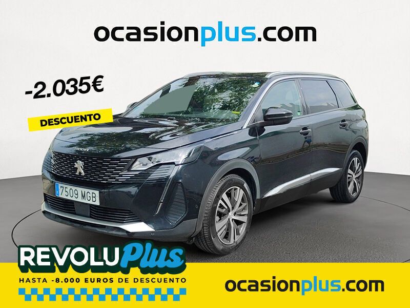 Negro Usado 2023 Peugeot 5008 Allure Monovolumen | 22.390 € (Precio justo) - Imagen 1/4