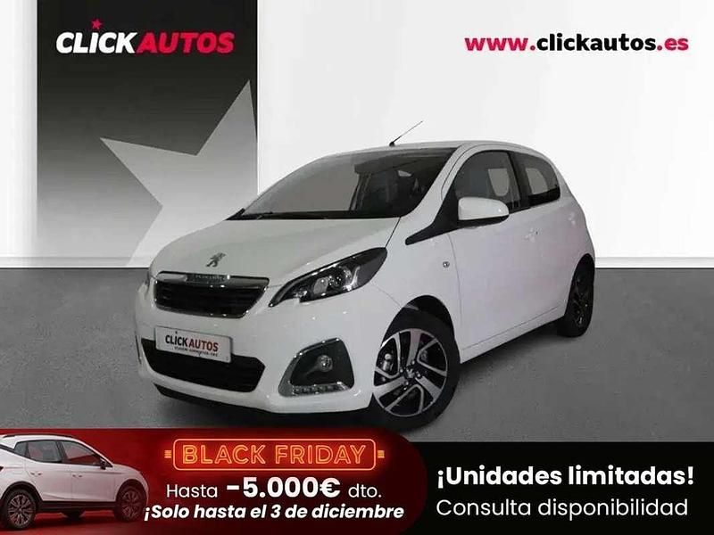 Blanco Usado 2021 Peugeot 108 Allure Utilitario | 8250 € (Buen precio) - Imagen 1/4