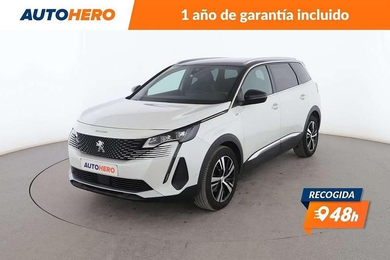 Amarillo Usado 2021 Peugeot 5008 GT Monovolumen | 21.904 € (Buen precio) - Imagen 1/3