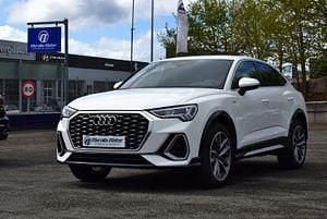 Blanco Usado 2021 Audi Q3 Sportback S-Line SUV | 31.190 € (Precio justo) - Imagen 1/4