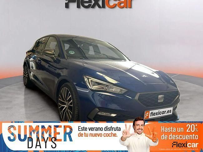 Azul Usado 2021 Seat Leon FR Berlina | 23.990 € (Caro) - Imagen 1/4