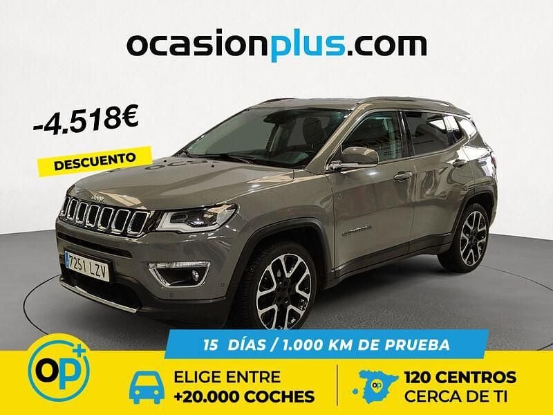 Gris Usado 2021 Jeep Compass Limited SUV | 17.250 € (Precio justo) - Imagen 1/4