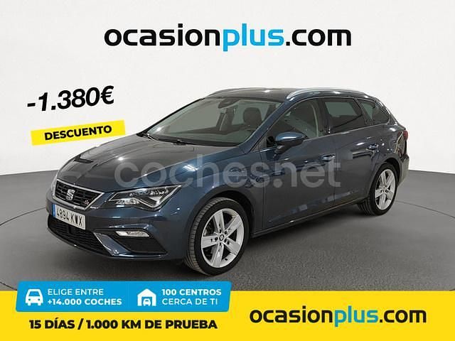 Gris / plata Usado 2019 Seat Leon FR Familiar | 14.690 € (Precio justo) - Imagen 1/4