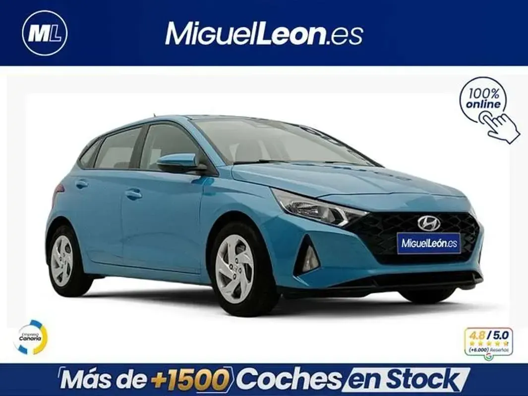 Begagnad Hyundai i20 101 HK (74 kW) 2022 Blå Halvkombi