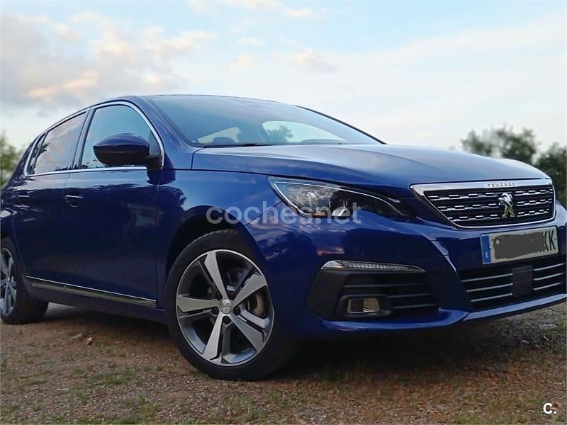 Usado Peugeot 308 Allure 130 CV (95 kW) 2018 Azul Berlina
