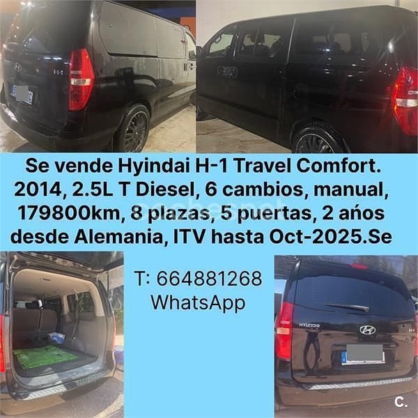 Negro Usado 2014 Hyundai H-1 Monovolumen | 12.900 € - Imagen 1/2