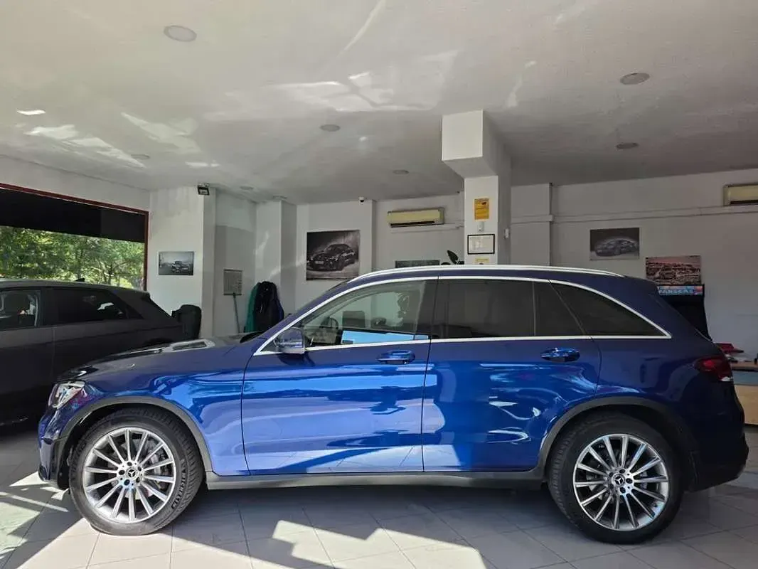 Usado Mercedes GLC220 170 CV (125 kW) 2021 Azul SUV