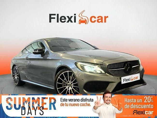 Usado Mercedes C220 AMG line 170 CV (125 kW) 2016 Gris Coupe