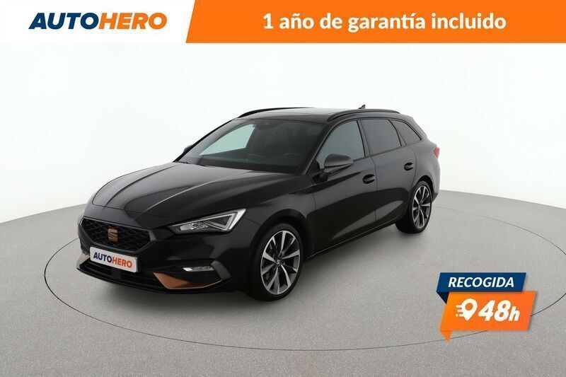 Negro Usado 2021 Seat Leon FR Familiar | 21.999 € (Precio justo) - Imagen 1/3