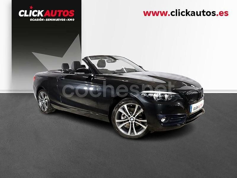 Negro Usado 2021 BMW 220 Descapotable | 28.200 € (Precio justo) - Imagen 1/4