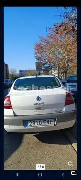 Usado Renault Mégane II Expression 105 CV (77 kW) 2007 Blanco Berlina