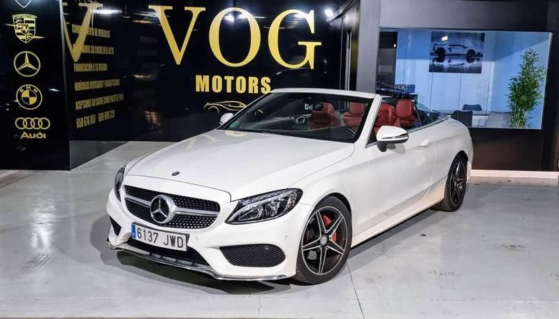 Blanco Usado 2017 Mercedes C220 Descapotable | 31.900 € (Un poco caro) - Imagen 1/4