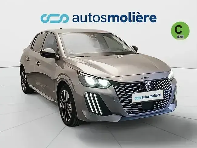 Usado Peugeot 208 Allure 100 CV (73 kW) 2025 Gris Utilitario