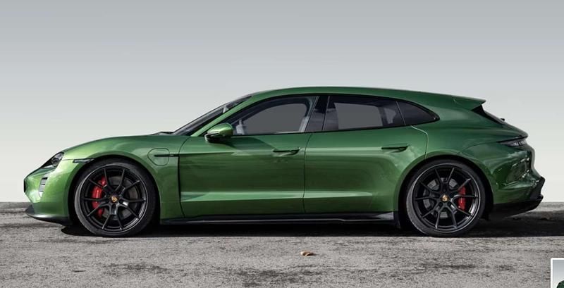 Usado Porsche Taycan Sport Turismo 439 kW (598 CV) 2022 Verde Familiar
