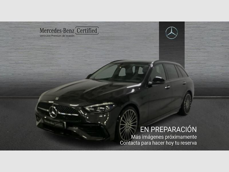 Gris Usado 2022 Mercedes C220 AMG line Familiar | 39.990 € (Un poco caro) - Imagen 1/4