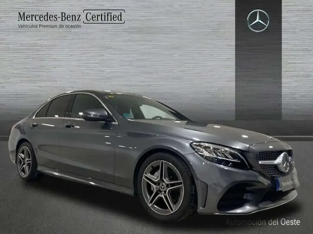 Usado Mercedes C220 AMG line 196 CV (144 kW) 2020 Gris Berlina