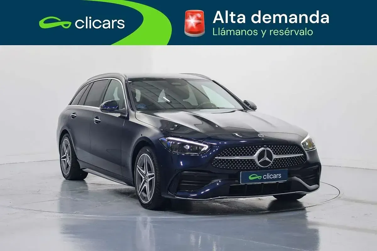 Usado Mercedes C220 200 CV (147 kW) 2022 Azul Familiar