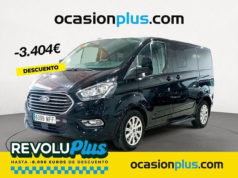Negro Usado 2023 Ford Tourneo Custom Titanium Monovolumen | 35.990 € (Precio justo) - Imagen 1/4