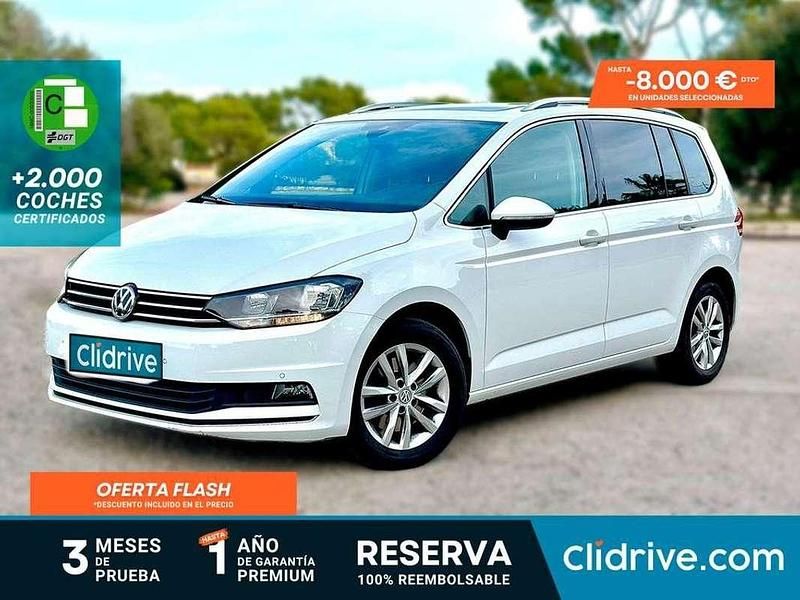 Blanco Usado 2018 VW Touran Advance Monovolumen | 14.190 € (Super precio) - Imagen 1/3
