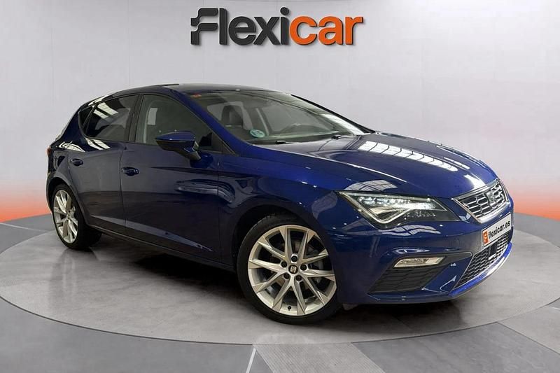 Azul Usado 2019 Seat Leon FR Berlina | 15.490 € (Precio justo) - Imagen 1/4