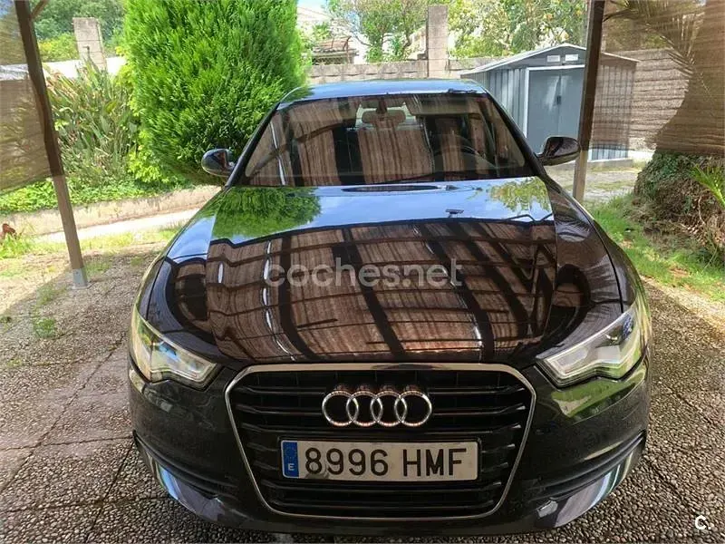 Usado Audi A6 177 CV (130 kW) 2012 Negro Berlina