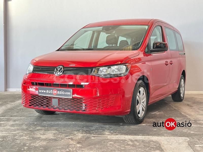 Rojo Usado 2024 VW Caddy Maxi Monovolumen | 28.990 € (Precio justo) - Imagen 1/4