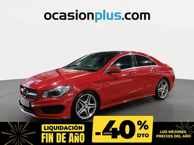 Rojo Usado 2016 Mercedes CLA220 AMG line Berlina | 23.390 € (Precio justo) - Imagen 1/4