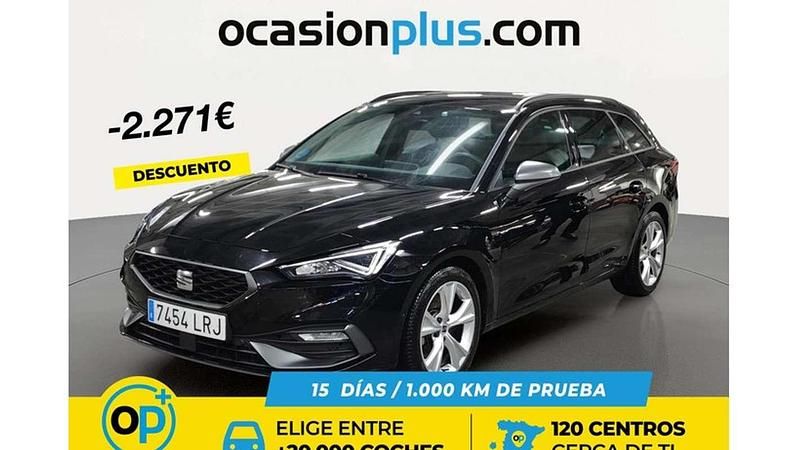 Usado Seat Leon ST FR 150 CV (110 kW) 2021 Negro Familiar