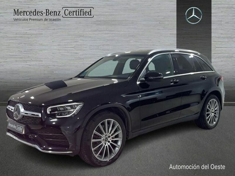 Negro Usado 2021 Mercedes GLC220 AMG line SUV | 40.900 € (Precio justo) - Imagen 1/4
