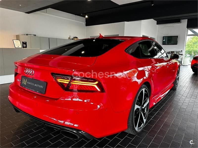 Usado Audi RS7 Sportback Exclusive 560 CV (411 kW) 2015 Rojo Utilitario