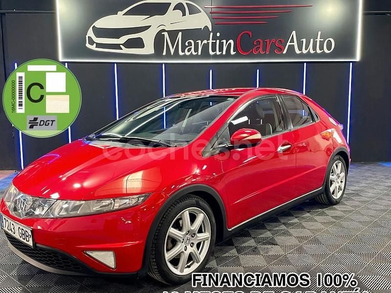 Rojo Usado 2008 Honda Civic Sport Berlina | 6999 € (Precio justo) - Imagen 1/4