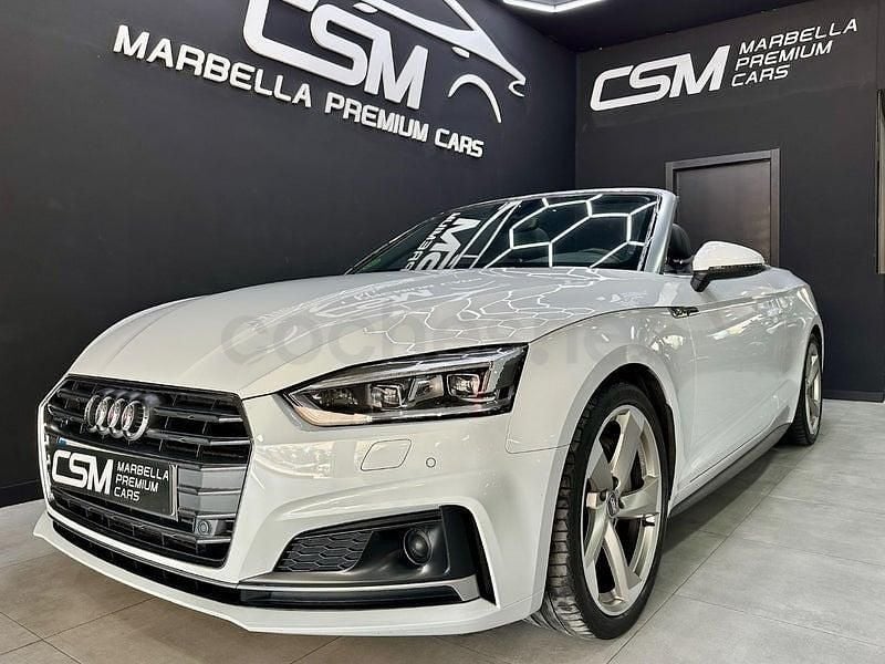 Blanco Usado 2017 Audi A5 Cabriolet S-Line Descapotable | 29.990 € (Precio justo) - Imagen 1/4