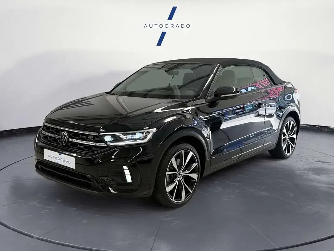 Usado VW T-Roc Cabriolet R-line 150 CV (110 kW) 2022 Negro Descapotable