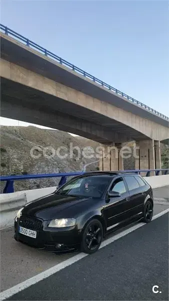 Usado Audi A3 S-Line 170 CV (125 kW) 2008 Negro Utilitario