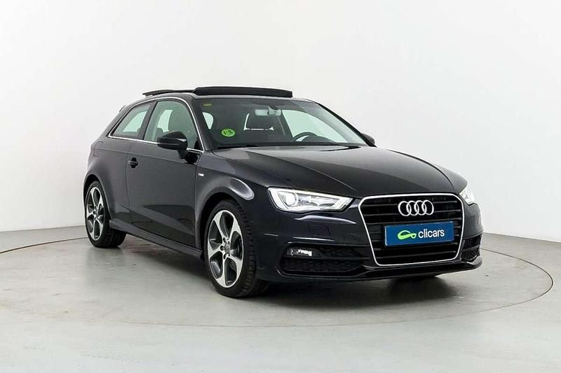 Usado Audi A3 S-Line 110 CV (80 kW) 2015 Negro Utilitario