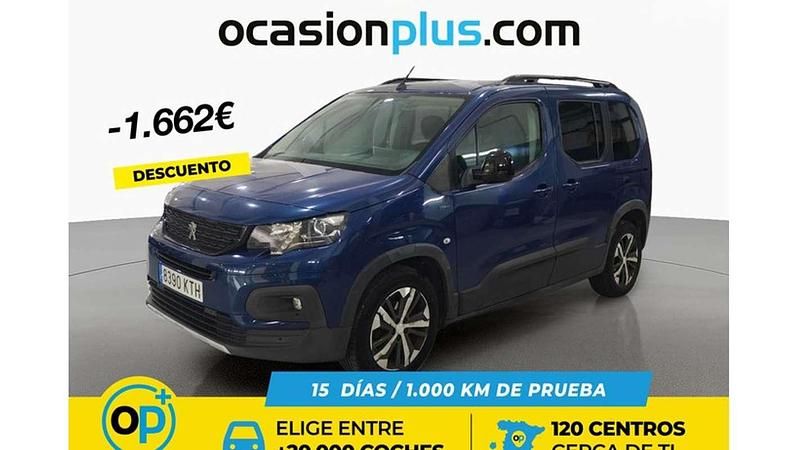 Usado Peugeot Rifter GT-line 99 CV (72 kW) 2019 Azul Monovolumen