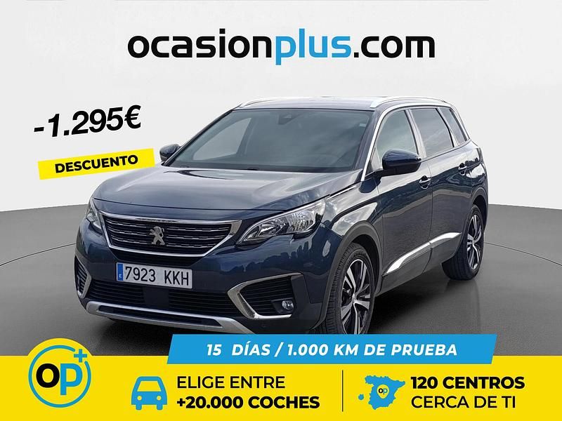 Usado Peugeot 5008 Allure 130 CV (95 kW) 2018 Azul SUV