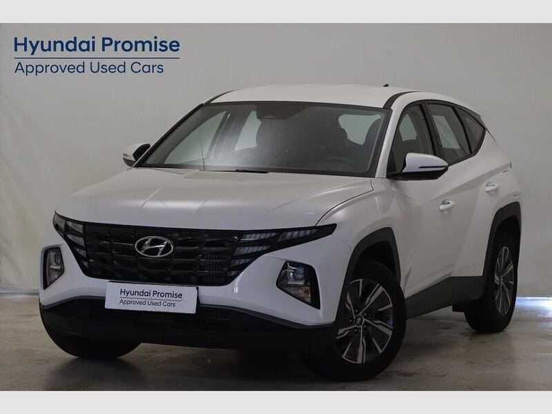 Atlas white Usado 2024 Hyundai Tucson SUV | 23.990 € (Precio justo) - Imagen 1/4