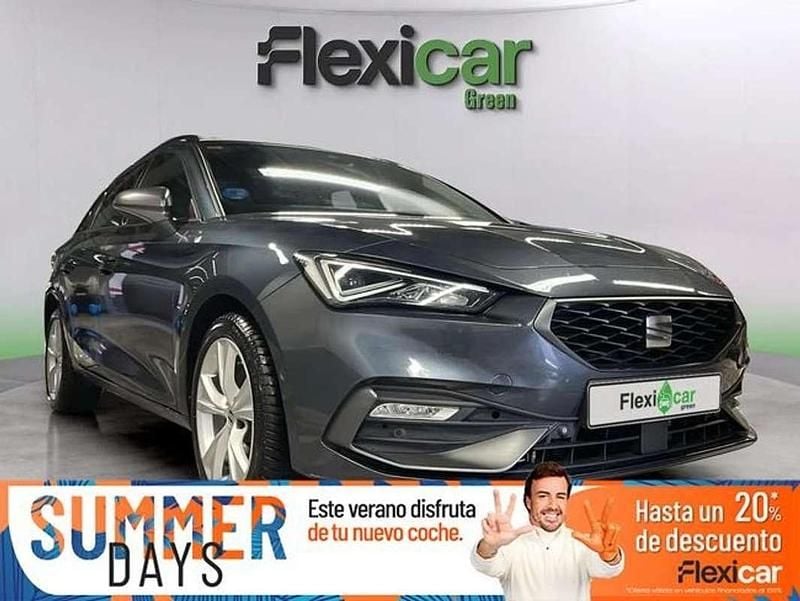 Beige Usado 2021 Seat Leon FR Familiar | 17.890 € (Precio justo) - Imagen 1/4