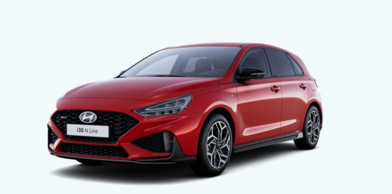 Usado Hyundai i30 N Line 100 CV (73 kW) 2024 Rojo