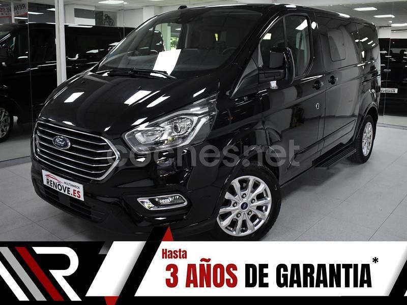 Negro Usado 2023 Ford Tourneo Custom Titanium Monovolumen | 33.900 € (Precio justo) - Imagen 1/4