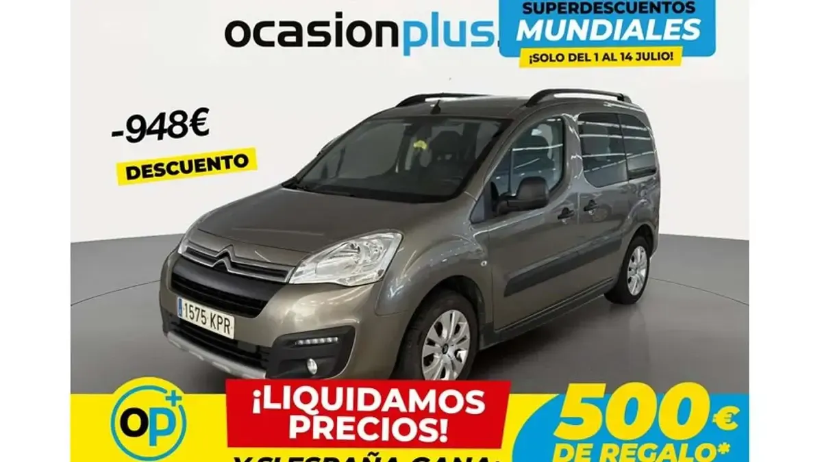 Usado Citroën Berlingo 100 CV (73 kW) 2018 Marrón Monovolumen
