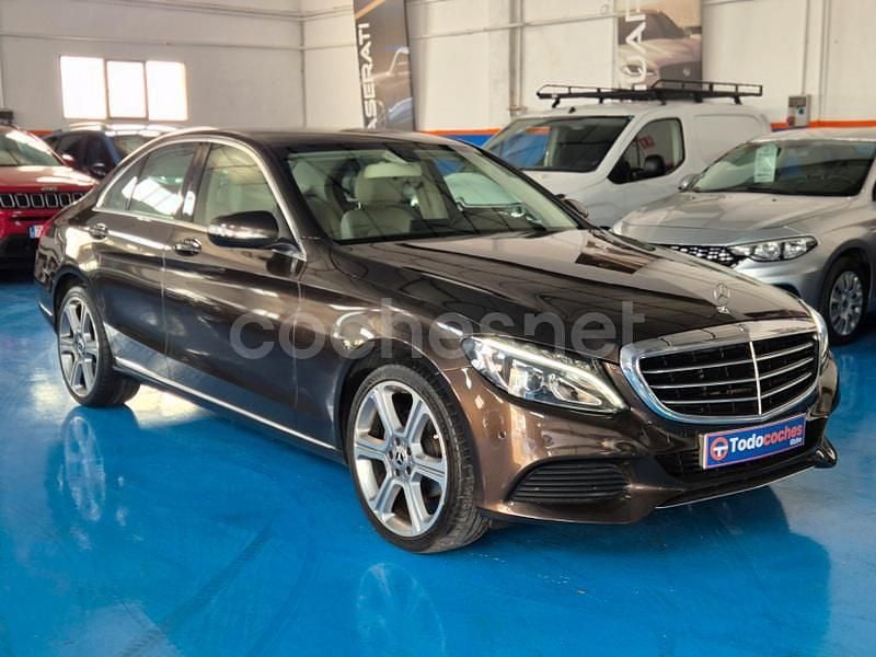 Usado Mercedes C180 Elegance 120 CV (88 kW) 2014 Marrón Berlina