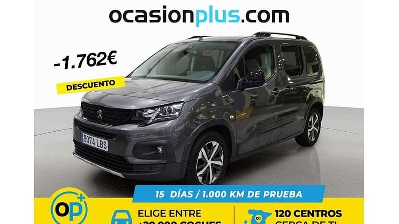 Usado Peugeot Rifter GT-line 99 CV (72 kW) 2019 Plateado Monovolumen