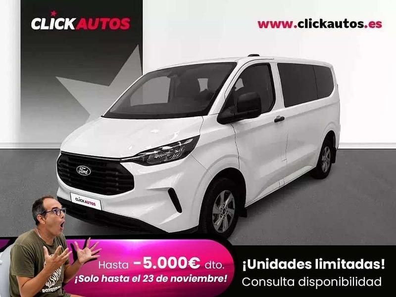 Blanco Usado 2025 Ford Transit Custom Trend Familiar | 34.000 € (Precio justo) - Imagen 1/4