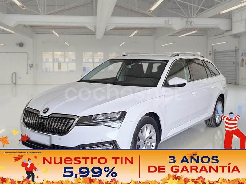 Blanco Usado 2021 Skoda Superb Style Familiar | 20.750 € (Precio justo) - Imagen 1/2